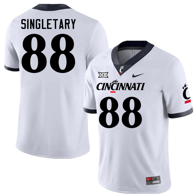 Cincinnati Bearcats #88 Payten Singletary Big 12 Conference College Football Jerseys Stitched Sale-White